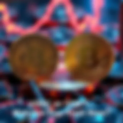 Visual representation of USDT and USDC coins with text highlighting their differences