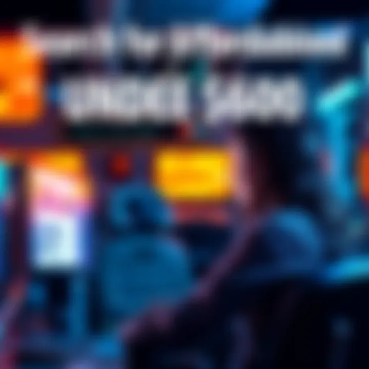 Used S19 95TH Units for Sale A person searching for affordable used S19 95TH units under $600, looking at a computer screen with listings