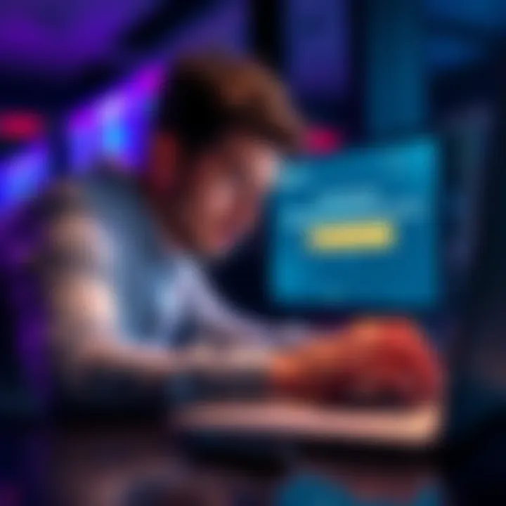 A frustrated person looking at a laptop screen with failed transaction notification related to Atomic Monero