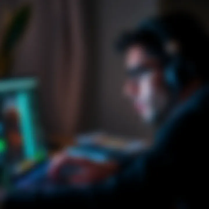 A worried user looking at their 2015 MacBook Pro screen, contemplating an app update that might log them out, with a focus on financial safety.