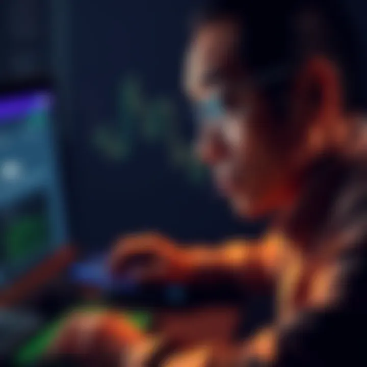 A person looking at a computer screen showing a delay message after a crypto swap on Ledger Live, with a concerned expression