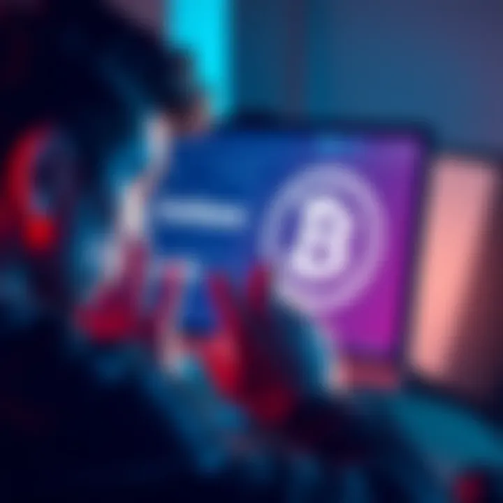 A person looking worried while checking their crypto account on a computer screen, showing a Coinbase logo and a WBTC symbol.
