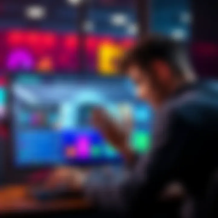 User Looking for DOVU Staking Button A person frustrated while trying to find the staking button on a computer screen showing the DOVU platform.