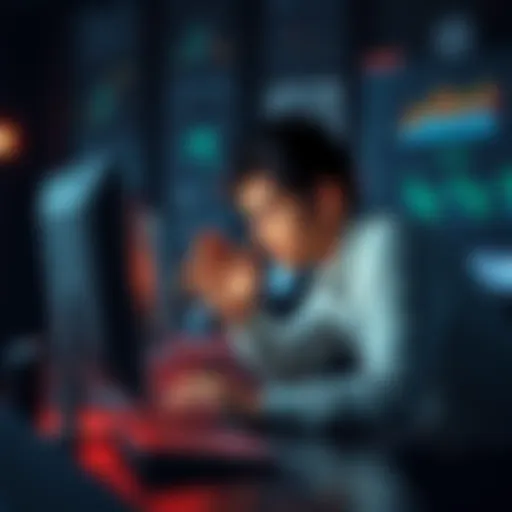 A person looking for assistance on a computer, regarding recovering funds sent to the wrong network on Binance.