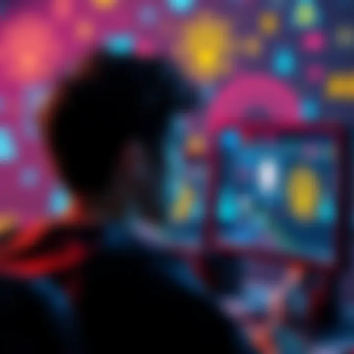 User communication confusion A person looking frustrated at their computer screen, realizing they were banned from a forum for being mistaken as a bot, with AI icons in the background