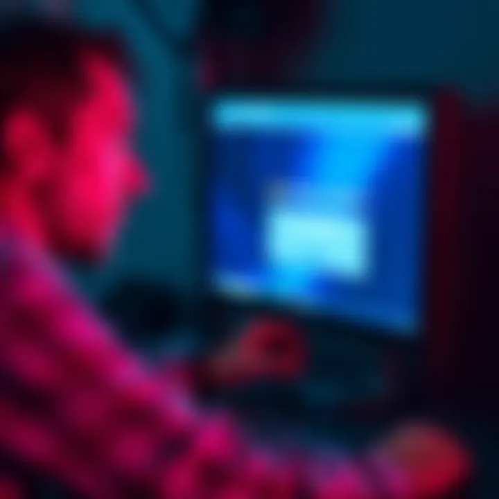 User frustrated with Coinbase account deletion A person looking at a computer screen with a confused expression, showing a Coinbase website with an error message about account deletion.