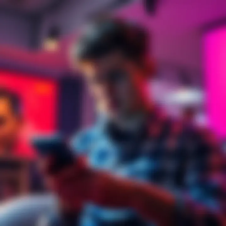 A person looking disappointed while checking their phone, expressing frustration over missing bonus from Revolut's referral program.