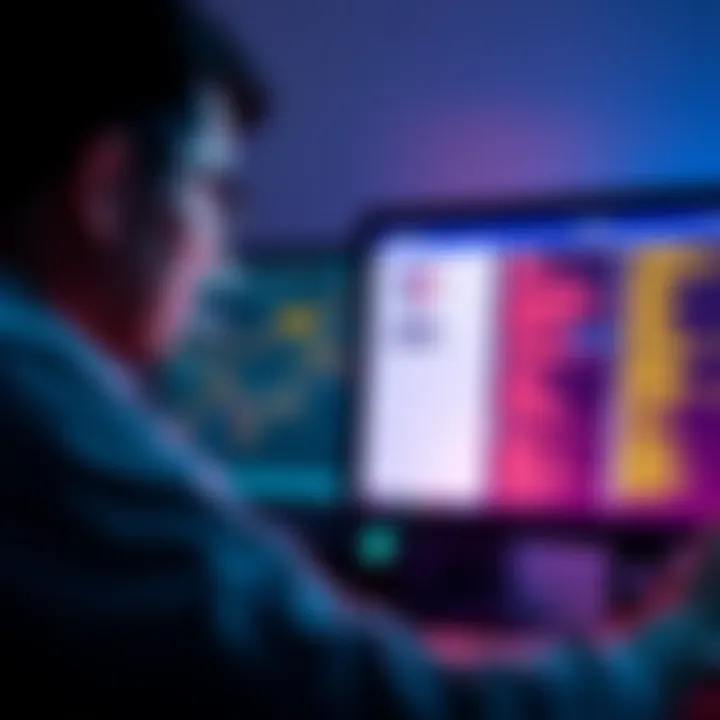 A frustrated person looking at a confusing Coinbase interface on a computer screen