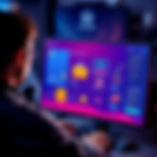 User looking for missing parcel A person frustrated looking at a computer screen, showing an updated interface with empty inventory