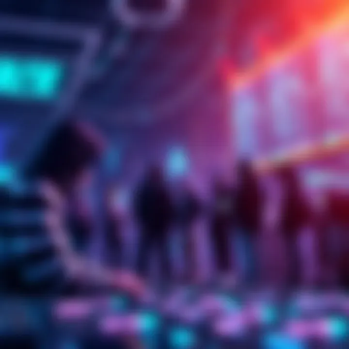 A group of blockchain validators collaborating on Ethereum's testnet to improve transaction efficiency and scalability.