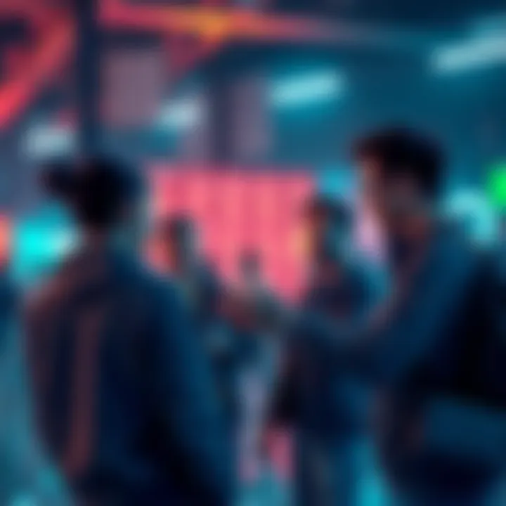 Members of the Vechain community engaging in discussions about updates and insights on a digital platform.