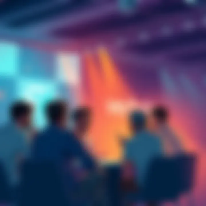 A group of people engaged in a lively discussion about Vechain, sharing insights and updates in a forum setting.