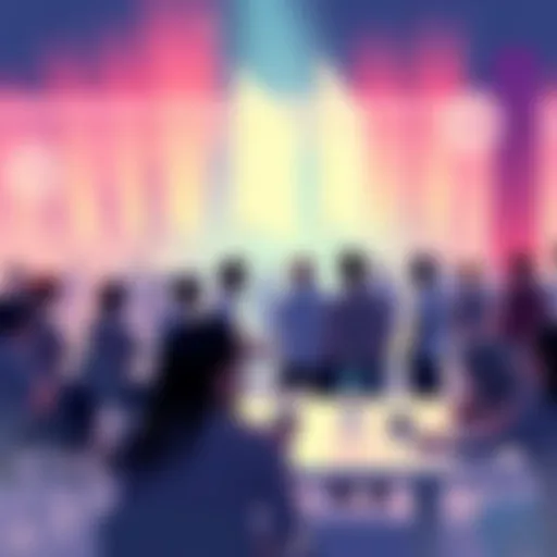People engaging in a discussion about Vechain, sharing ideas and asking questions