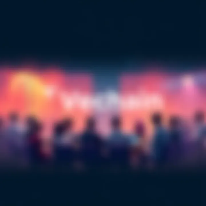 People engaging in a discussion about Vechain developments and community guidelines