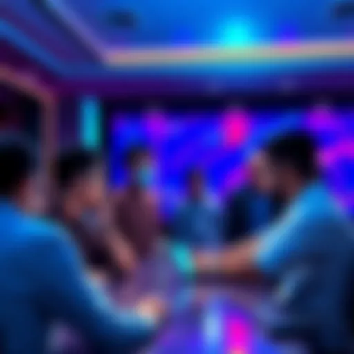 People engaging in a discussion about Vechain developments and sharing insights during a community meeting.
