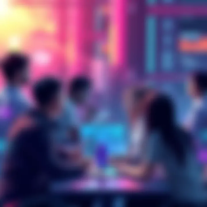 Vechain community members engaging in online discussion about blockchain updates and partnerships