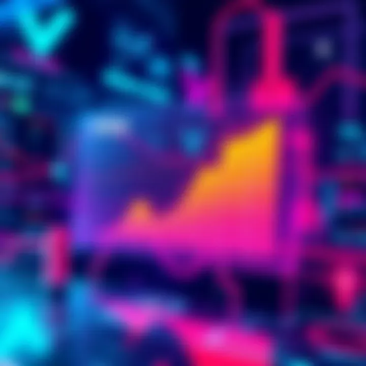 Graphic showing an increase in minimum VRA staking amount with a chart indicating growth in investments.