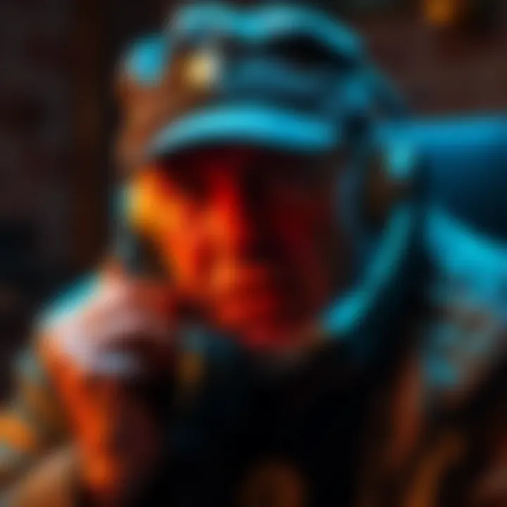 A disabled veteran looking distressed while receiving a scam call, symbolizing the vulnerability of crypto users.