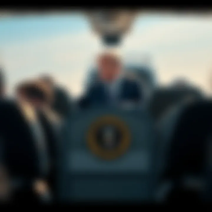 Vice President on Air Force Two The Vice President of the United States aboard Air Force Two, overseeing operations during flight.
