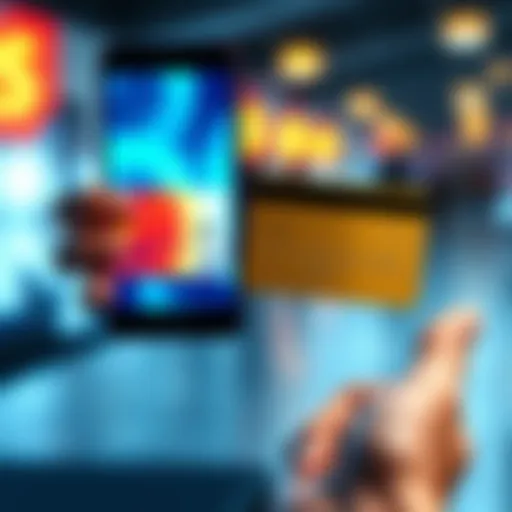 A side-by-side comparison of a virtual card displayed on a smartphone and a physical card held in a hand, showing the differences between them.