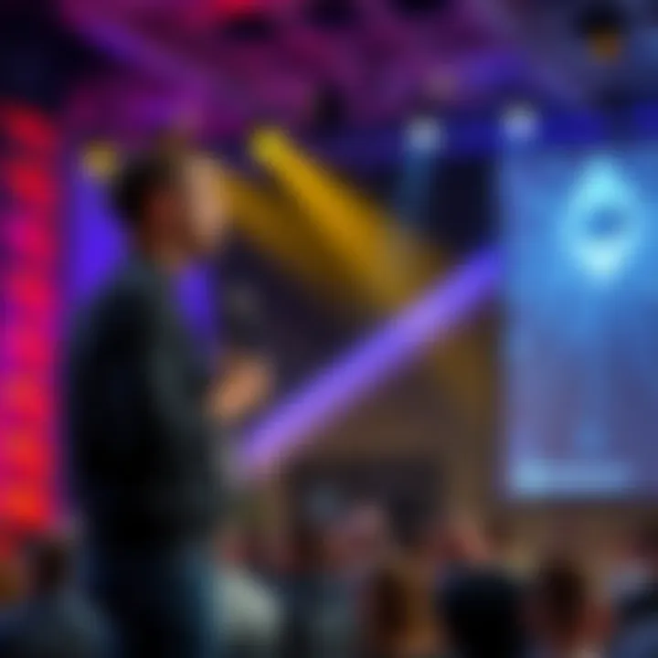 Vitalik Buterin discussing the future of Ethereum Foundation on stage at a conference
