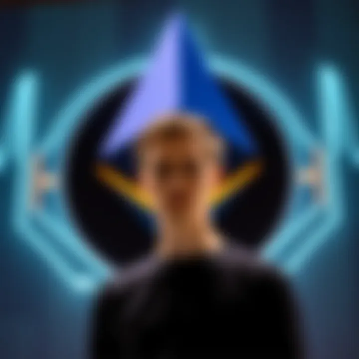 Vitalik Buterin standing in front of the Ethereum logo, representing his influence in the Ethereum ecosystem