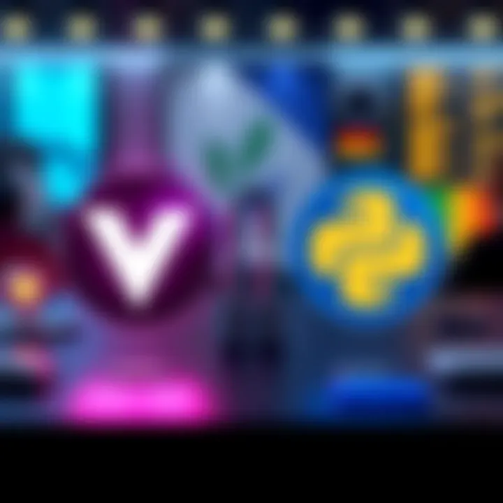 A beginner-friendly graphic showing Vyper and Solidity logos with Python elements