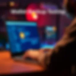 Person checking their wallet backup on a laptop with a Trezor Model One in view