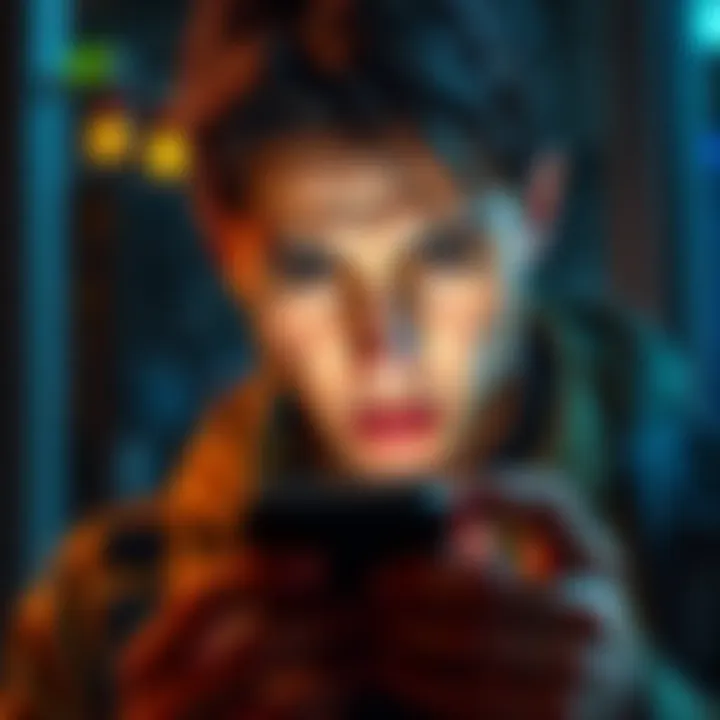 A person with a concerned expression examines a digital wallet app on their smartphone, reflecting on wallet security and mistakes in restoration.