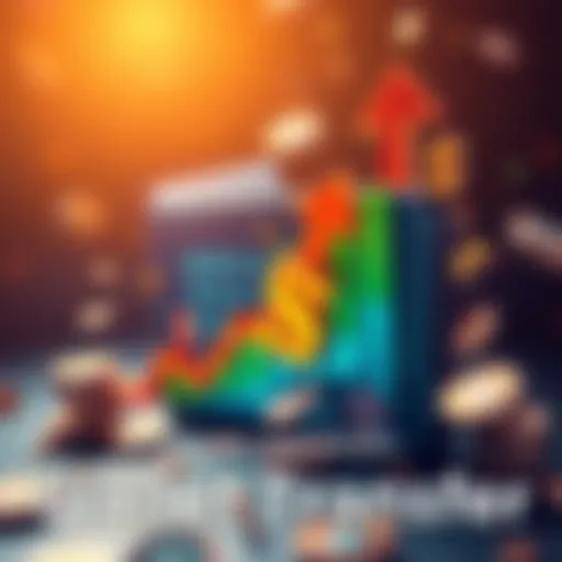 A graphic showing a digital wallet with a large upward arrow and currency symbols, representing a significant transfer of funds.