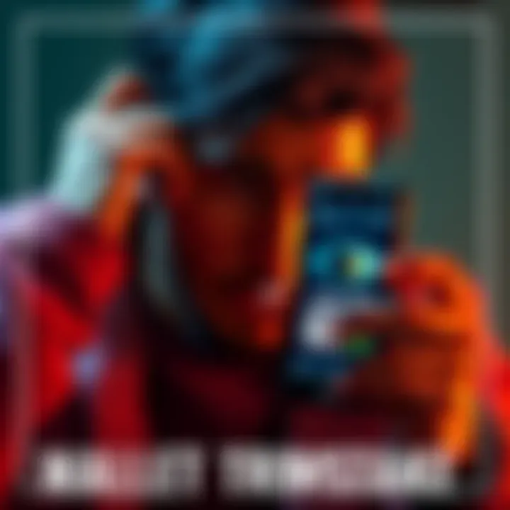 A person looking distressed while staring at a phone showing a deleted wallet with cryptocurrency