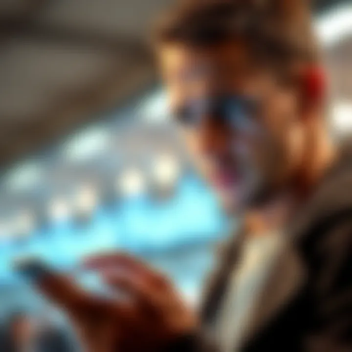 Wallet Troubleshooting A person looking at a smartphone displaying a wallet app, showing balance issues and import errors, with a concerned expression.