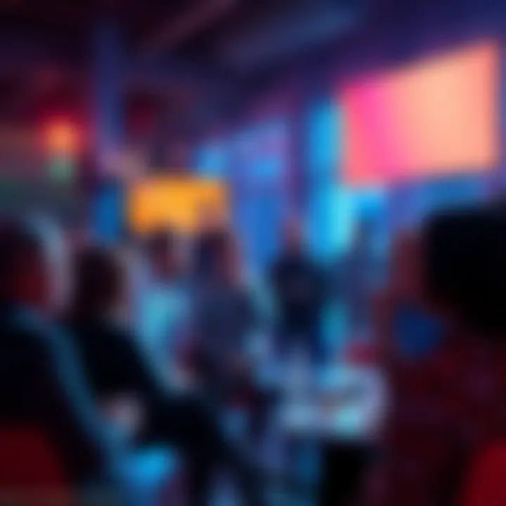 Group of people chatting about $HBAR and Hedera in a casual setting