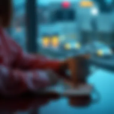 A person writing in a journal with a coffee cup beside them, reflecting on their week.