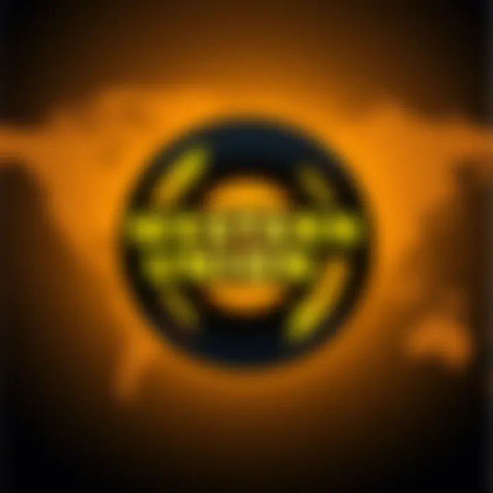 A visual representation of Western Union and Solana logos intertwined, symbolizing their partnership for a global stablecoin network, with a world map in the background.