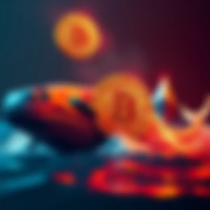 A visual representation of a whale selling Bitcoin and purchasing Ethereum, symbolizing a major shift in cryptocurrency investment.