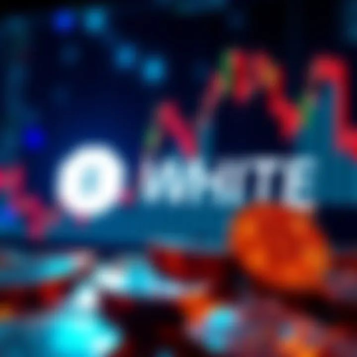 $WHITE logo with a backdrop of rising stock market graphs and digital currency coins