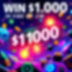 A colorful banner showing a $1000 prize pool for vibe code submissions with game elements and excitement