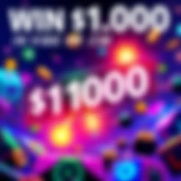 A colorful banner showing a $1000 prize pool for vibe code submissions with game elements and excitement
