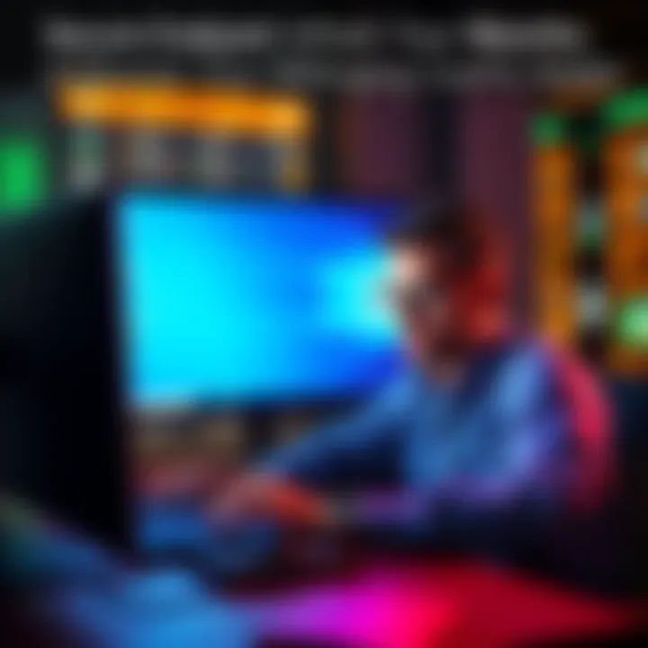Securing Your Digital Assets During a Windows Refresh A user confidently refreshing their Windows computer while safeguarding digital assets