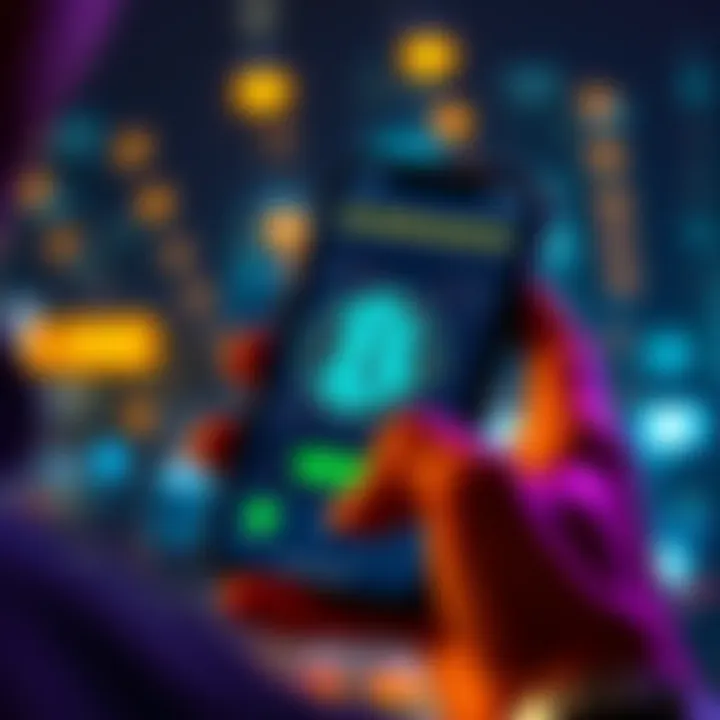 A person using a smartphone to withdraw Bitcoin from Binance, with a digital wallet interface visible on the screen.