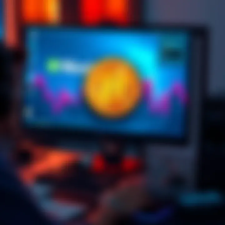 A person using a computer to withdraw Bitcoin from NiceHash, with Coinbase displayed on the screen.