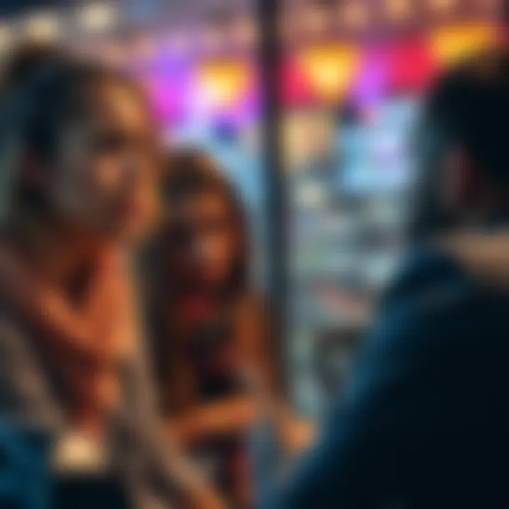 A woman looks worried while talking to a man about Bitcoin investments, showing concern over money lent for trading