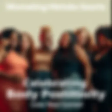 Women Celebrating Body Positivity A group of diverse women joyfully showcasing their curves, celebrating body positivity together, smiling and embracing each other.