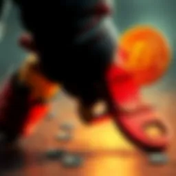 A depiction of a person being threatened with a wrench while holding Bitcoin, illustrating the rise in violent attacks