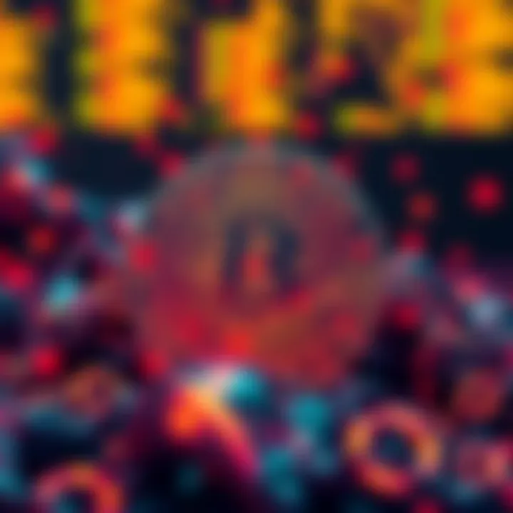 A visual representation of XMR blockchain with dark web elements, highlighting its overhyped status compared to Bitcoin and USDT dominance.