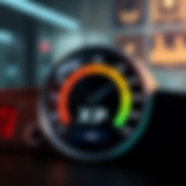 A graphic showing a gauge with varying levels of confidence in XRP's future, displaying sentiment from low to high certainty.