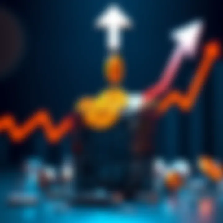 A graphic showing XRP tokens filling up a container, symbolizing increased demand from ETF purchases, with an upward price arrow in the background.