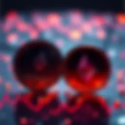 Visual representation of XRP value reaching $4.98 alongside Ethereum's market cap comparison