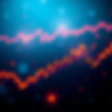 A line graph showing recent fluctuations in XRP prices, highlighting peaks and dips